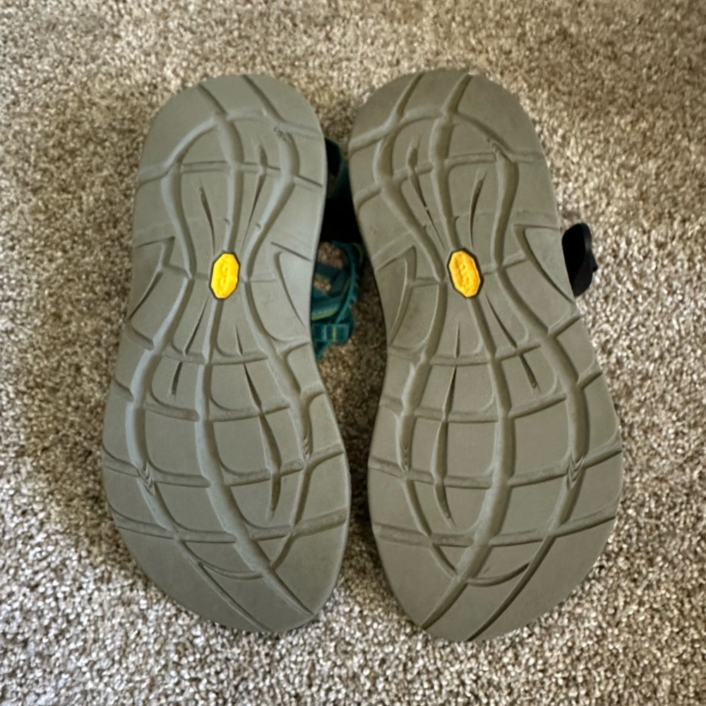 Chaco Teal and Black Sandals - Picture 4 of 7